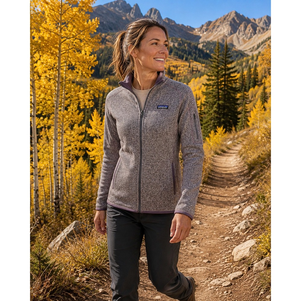 Patagonia Better Sweater Jacket Women's M Hazy Purple Full Zip Fleece 25543